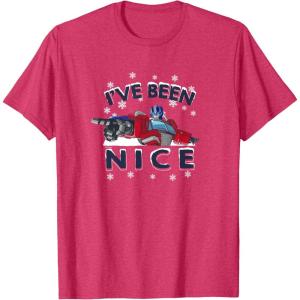 Transformers I’ve Been Nice Optimus Prime Portrait T-Shirt(Red Heather)