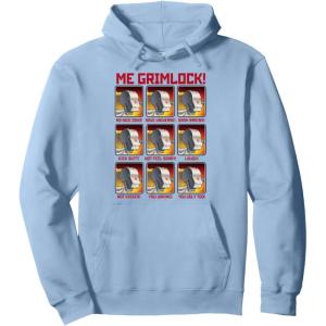 Transformers Me Grimlock Emotions Pullover Hoodie(Dusty Blue)
