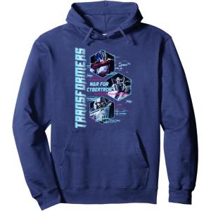 Transformers: War For Cybertron Hexagon Portraits Pullover Hoodie(Navy Blue)