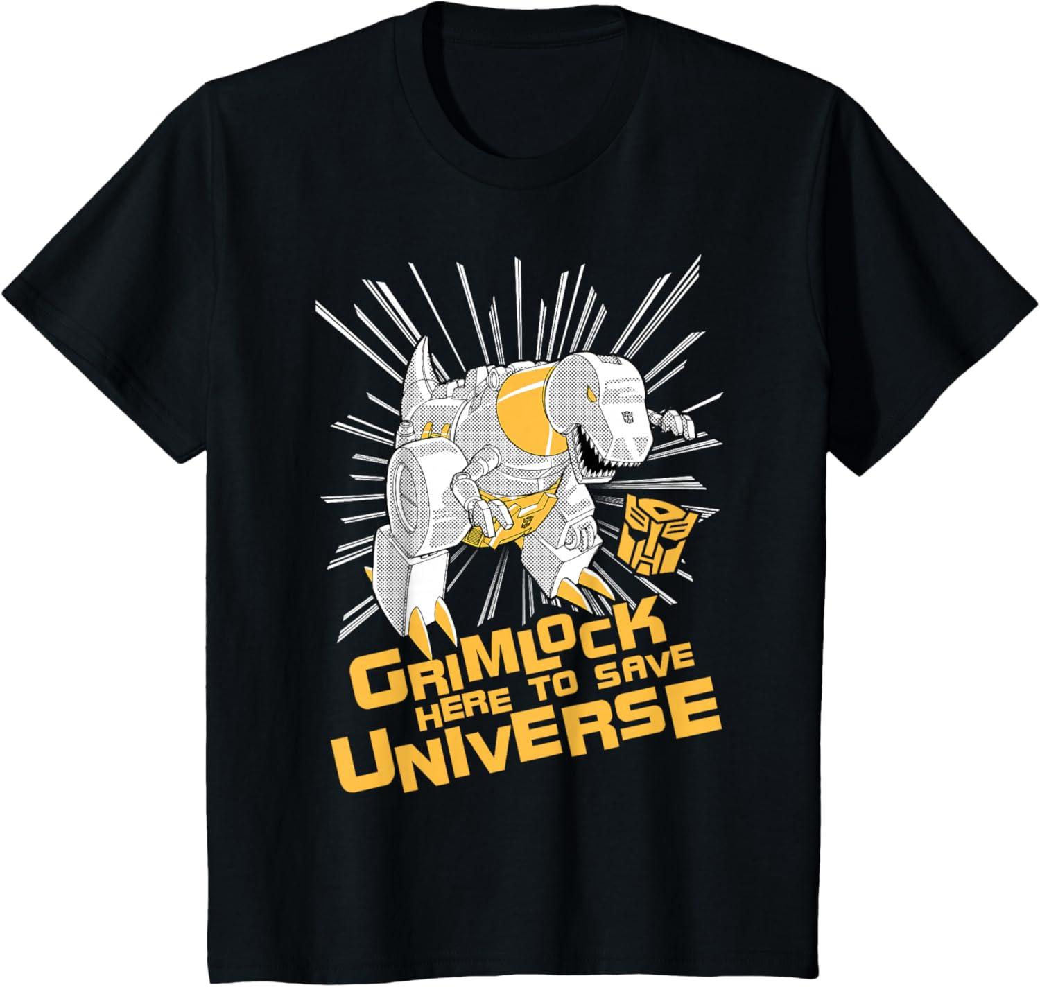 imageTransformers Grimlock Here to Save Universe Retro Vintage TShirt SmallBlack