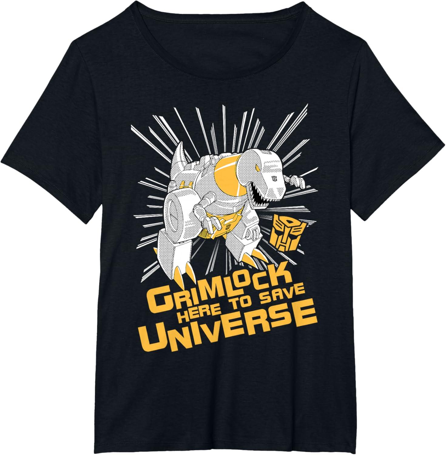 imageTransformers Grimlock Here to Save Universe Retro Vintage TShirt SmallBlack
