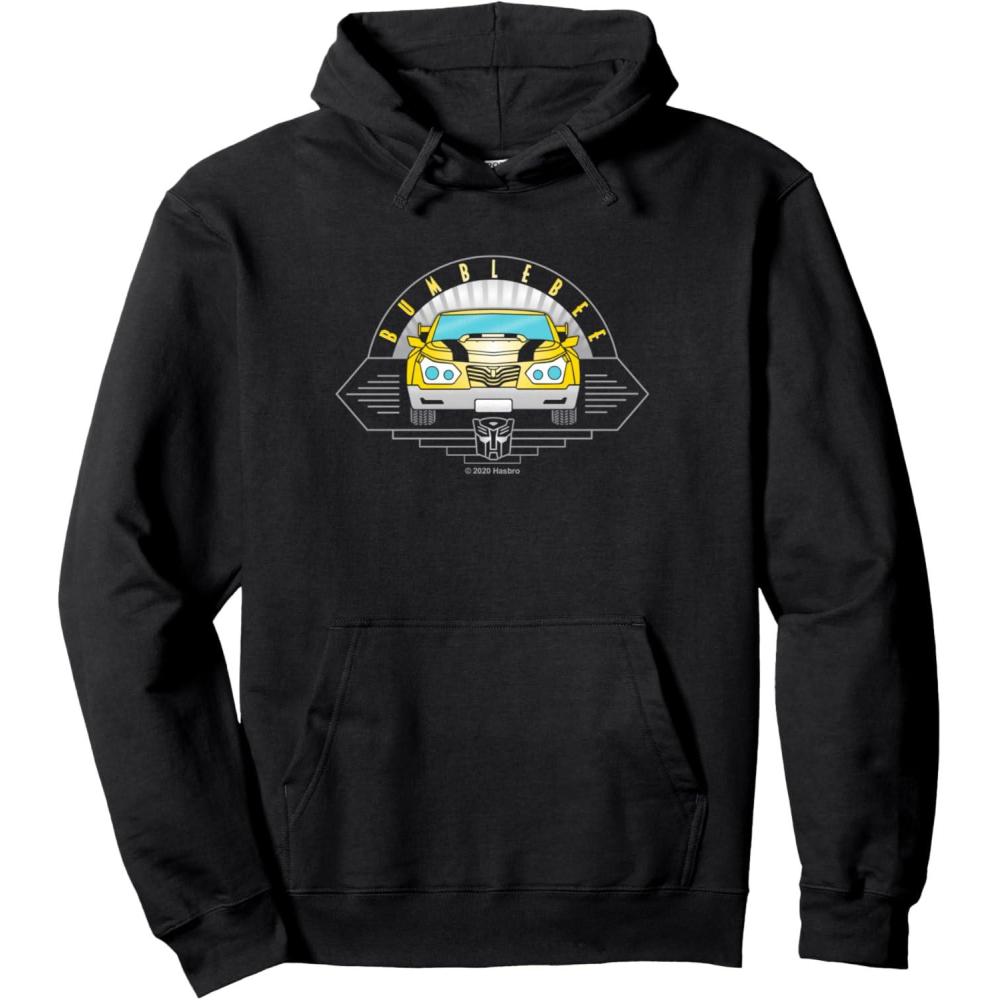 imageTransformers Bumblebee Car Line Art Pullover HoodieBlack