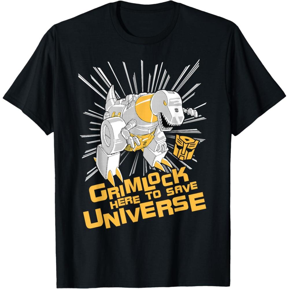 imageTransformers Grimlock Here to Save Universe Retro Vintage TShirt SmallBlack