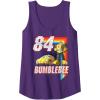 Transformers Bumblebee ’84 Retro Rainbow Stripe Tank Top(Purple)