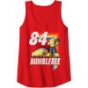 Transformers Bumblebee ’84 Retro Rainbow Stripe Tank Top(Red)