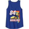 Transformers Bumblebee ’84 Retro Rainbow Stripe Tank Top(Royal Blue)
