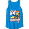 Transformers Bumblebee ’84 Retro Rainbow Stripe Tank Top(Sapphire Blue)
