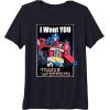 Transformers Optimus Prime I Want You Retro Black Cartoon T-Shirt(Navy Blue)