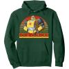 Transformers Bumblebee Retro Stripes Vintage Portrait Pullover Hoodie(Dark Green)