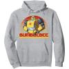 Transformers Bumblebee Retro Stripes Vintage Portrait Pullover Hoodie(Heather Grey)