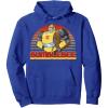 Transformers Bumblebee Retro Stripes Vintage Portrait Pullover Hoodie(Royal Blue)