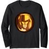 Transformers Halloween Megatron Pumpkin Long Sleeve T-Shirt(Black)