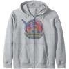 Transformers Optimus Prime Retro Portrait Zip Hoodie(Heather Grey)