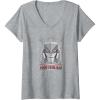 Womens Transformers Megatron Good To Be Bad V-Neck T-Shirt(Heather Grey)