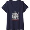 Womens Transformers Megatron Good To Be Bad V-Neck T-Shirt(Navy Blue)