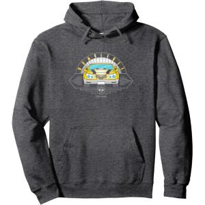 Transformers Bumblebee Car Line Art Pullover Hoodie(Dark Heather Grey)