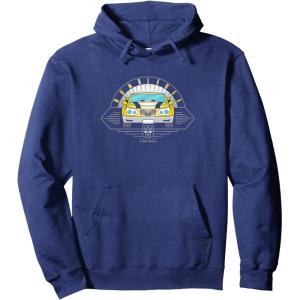 Transformers Bumblebee Car Line Art Pullover Hoodie(Navy Blue)