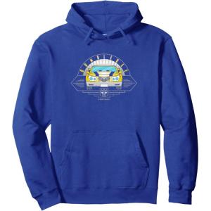 Transformers Bumblebee Car Line Art Pullover Hoodie(Royal Blue)