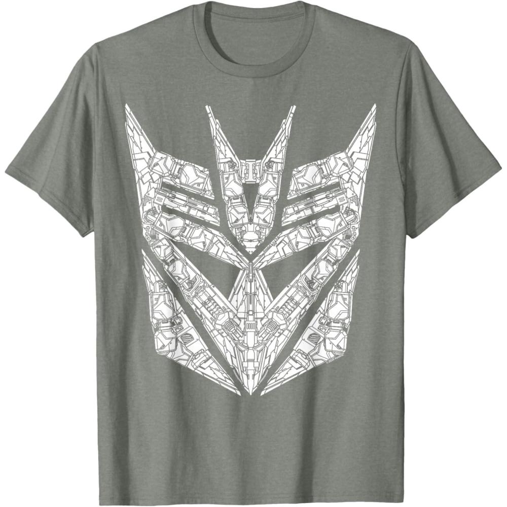 imageTransformers Decepticons Detailed Logo TShirt SmallOlive Heather