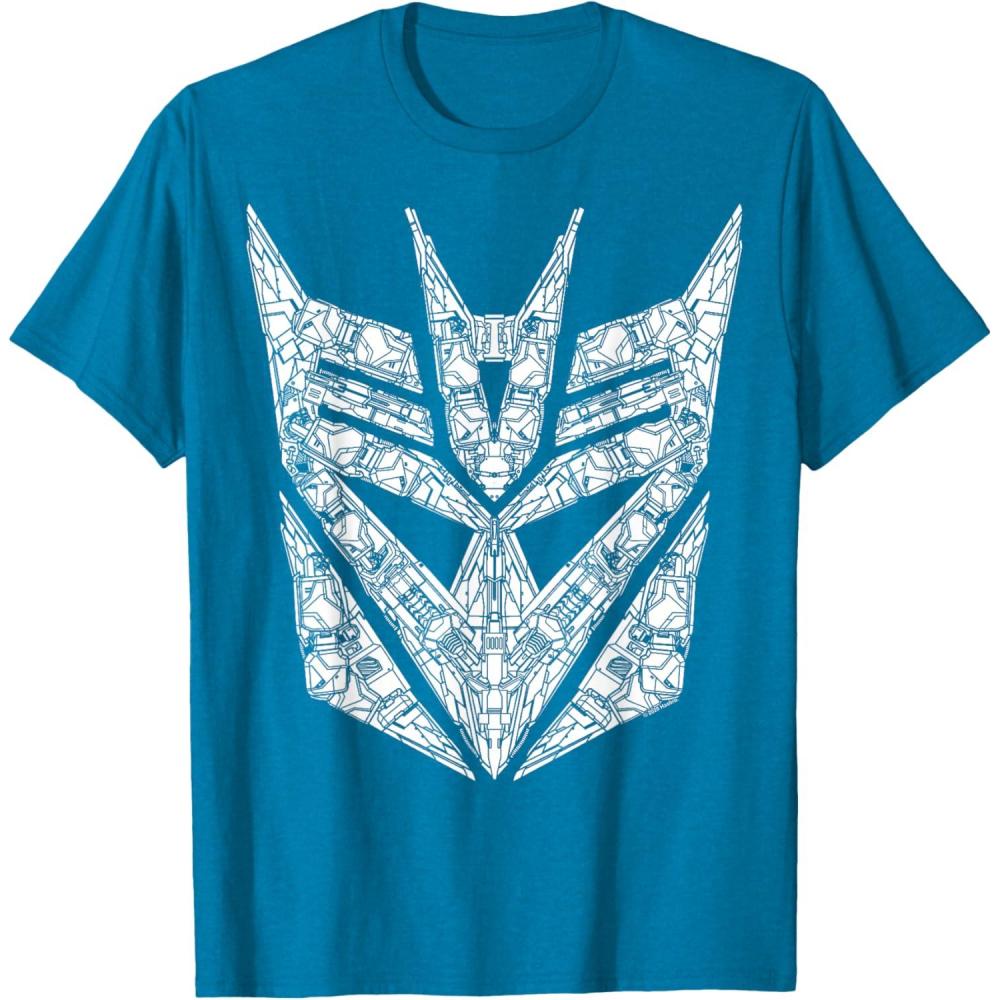 imageTransformers Decepticons Detailed Logo TShirt SmallSapphire Blue