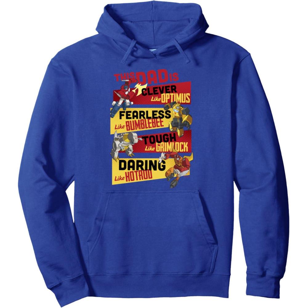 imageTransformers Fathers Day Vintage Autobots Line Up Dad Is Pullover HoodieRoyal Blue