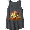 Transformers Bumblebee Retro Stripes Vintage Portrait Tank Top(Dark Heather Grey)