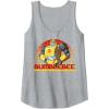 Transformers Bumblebee Retro Stripes Vintage Portrait Tank Top(Heather Grey)