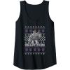 Transformers Christmas Megatron Ugly Sweater Tank Top(Black)