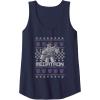 Transformers Christmas Megatron Ugly Sweater Tank Top(Navy Blue)