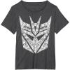 Transformers Decepticons Detailed Logo T-Shirt Small(Dark Heather Grey)