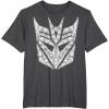 Transformers Decepticons Detailed Logo T-Shirt Small(Dark Heather Grey)