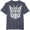 Transformers Decepticons Detailed Logo T-Shirt Small(Heather Blue)