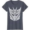 Transformers Decepticons Detailed Logo T-Shirt Small(Heather Blue)
