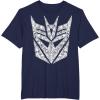 Transformers Decepticons Detailed Logo T-Shirt Small(Navy Blue)