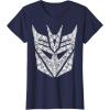 Transformers Decepticons Detailed Logo T-Shirt Small(Navy Blue)