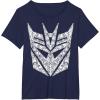 Transformers Decepticons Detailed Logo T-Shirt Small(Navy Blue)