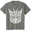 Transformers Decepticons Detailed Logo T-Shirt Small(Olive Heather)