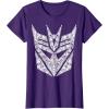 Transformers Decepticons Detailed Logo T-Shirt Small(Purple)