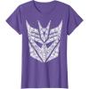 Transformers Decepticons Detailed Logo T-Shirt Small(Purple Heather)