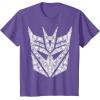 Transformers Decepticons Detailed Logo T-Shirt Small(Purple Heather)