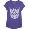 Transformers Decepticons Detailed Logo T-Shirt Small(Purple Heather)