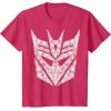 Transformers Decepticons Detailed Logo T-Shirt Small(Red Heather)