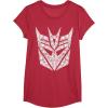 Transformers Decepticons Detailed Logo T-Shirt Small(Red Heather)