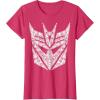Transformers Decepticons Detailed Logo T-Shirt Small(Red Heather)