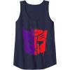 Transformers: War For Cybertron Spray Paint Split Logo Tank Top(Navy Blue)