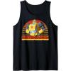 Transformers Bumblebee Retro Stripes Vintage Portrait Tank Top(Black)