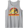 Transformers Bumblebee Retro Stripes Vintage Portrait Tank Top(Heather Grey)