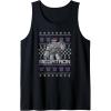 Transformers Christmas Megatron Ugly Sweater Tank Top(Black)