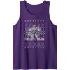 Transformers Christmas Megatron Ugly Sweater Tank Top(Purple)