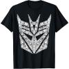 Transformers Decepticons Detailed Logo T-Shirt Small(Black)